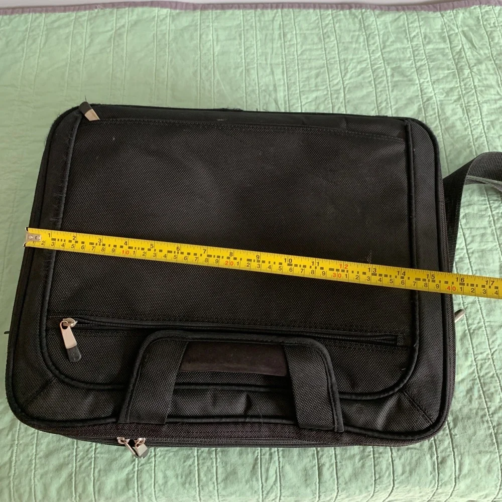 Black Dell Briefcase Satchel Shoulder Laptop Computer Bag